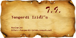 Tengerdi Iziás névjegykártya